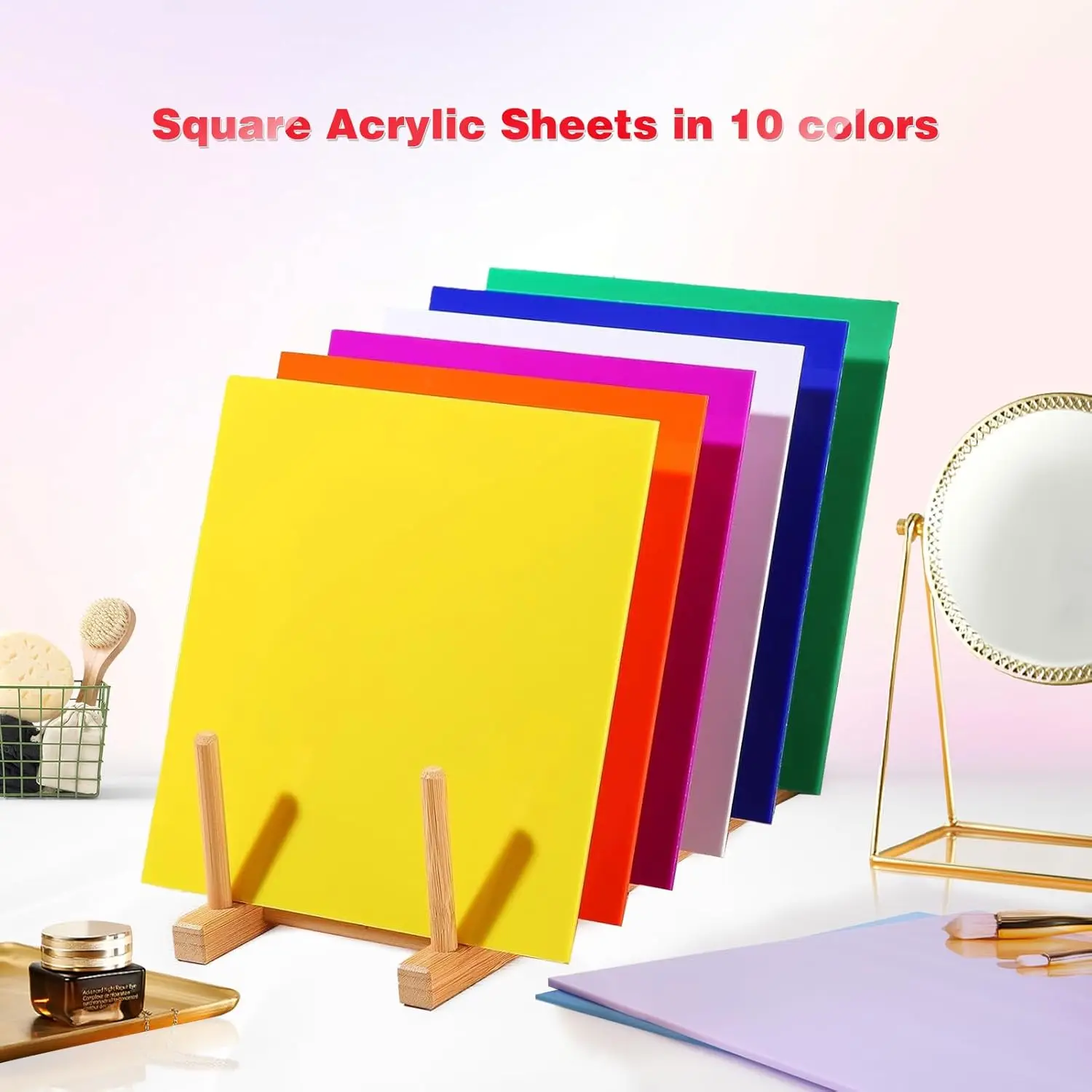Acrylic Sheets 3 mm for Laser Cutting, Opaque Acrylic Sheets Acrylic Panel with Protective Paper for Laser Engraving DIY Crafts