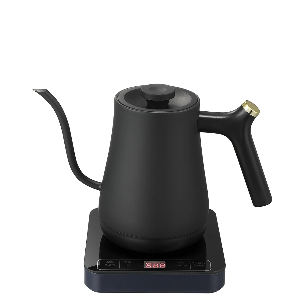 Digital Gooseneck Electric Coffee Kettle 0.8L Good Quality Stainless Steel Electric  Kettle OEM Logo For Home Appliance