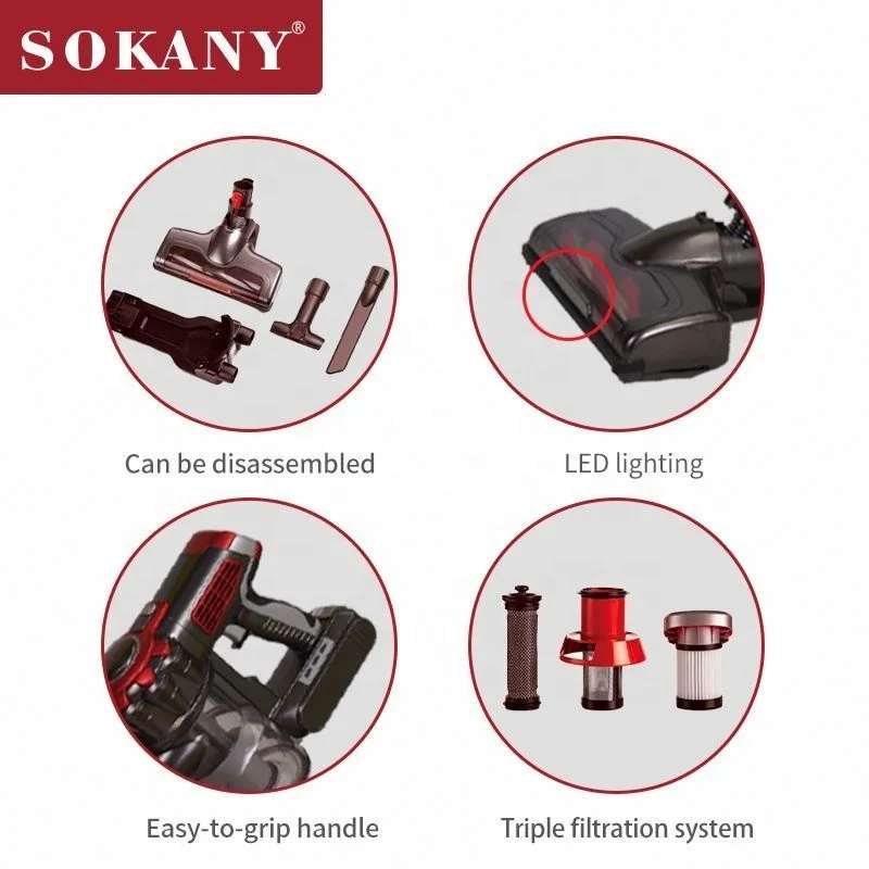 Professional 2000W 220V Hand Vacuum High Power Multifunction Handheld Vaccum Cleaner