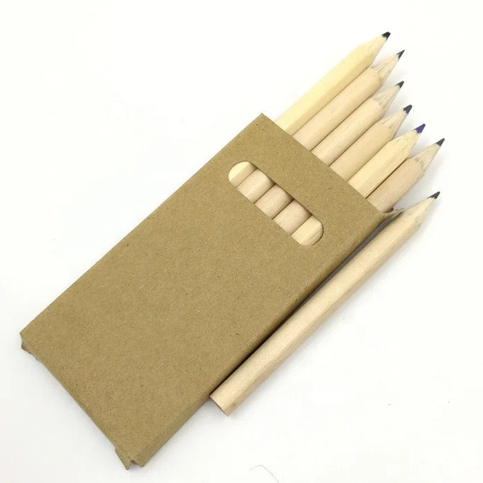 First Pen Brand 3.5' Natural Mini Wood Pencil For Kids