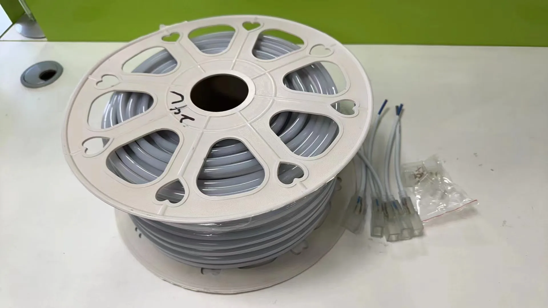 High quality Neon light 12v or 24v waterproof Flexible Neon Strip 50meters per roll 2835-120LEDs white 4000K Led Strip