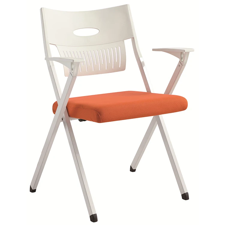 Factory direct sale high quality simple and fashionable folding design chair fixed armrest office chair