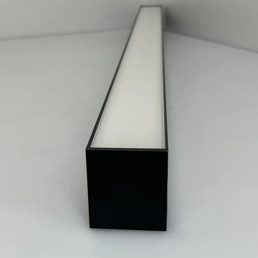 Matt Black Linkable LED Linear Profile Light with 100lm/W Real UGR<19