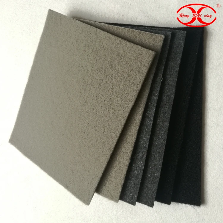 velour felt  fire-resistant automotive  Polyester Needle Punched  car carpet in roll