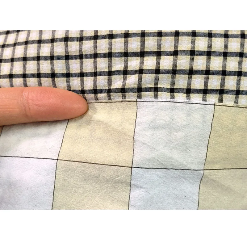 plaid fabric cotton polyamide yarndye fabric for garment