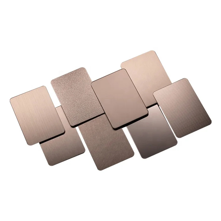 Bright color gold/rose gold stainless steel pvd coated bed sheet for interior exterior decoration