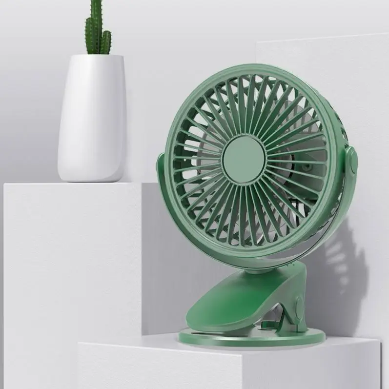 Clip & Desk Fan USB Plug in with Sturdy Clamp  3 Speeds Small Fan with Strong Airflow Clip on Fan