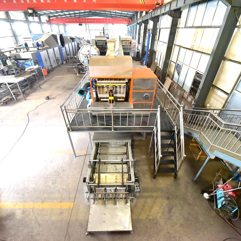 
crepe paper curling machine Automatic carton egg tray machine low cost Paper pulp molding machine factory 