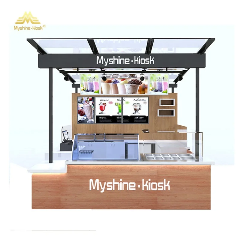 Розничная продажа, киоск для продажи фруктового сока, киоск для продажи Пузырькового чая в торговом центре