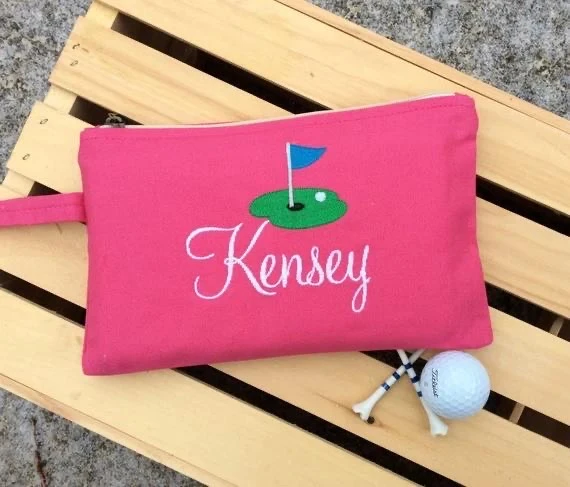 Waterproof Blank Portable oem Carry Customizing Tool Embroidered Canvas Cotton Golf Bag