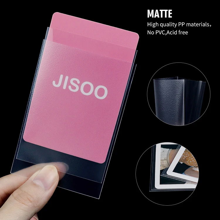 In stock !!!  Clear Matte Premium thickness KPOP Idol Photo Card Sleeves
