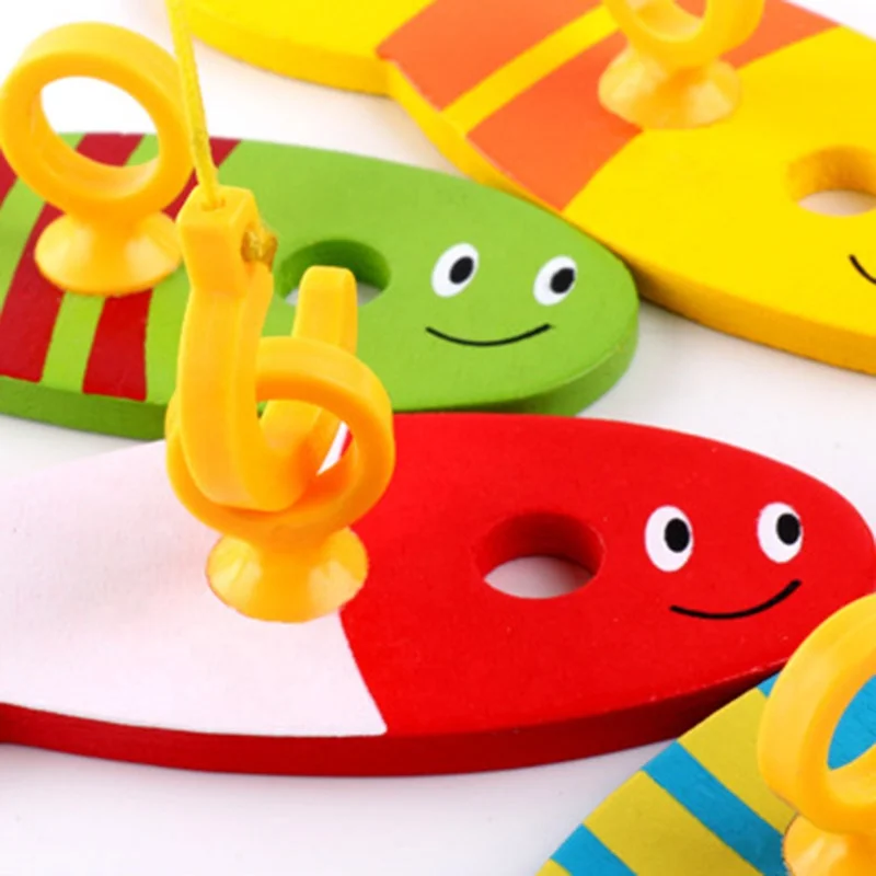 2019 Монтессори образовательная цифровая рыболовная игра головоломка деревянная игрушка для детей