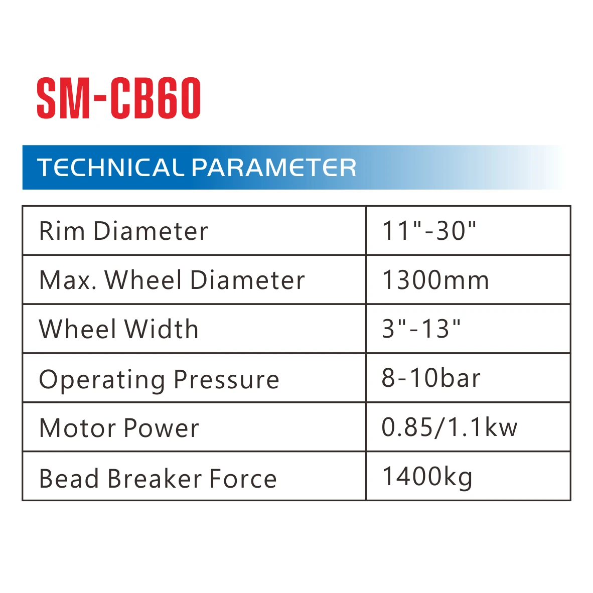 SM-CB60 380V automatic tire changer machine 30 inch rim diameter with LCD screen automatic tyre lifting device