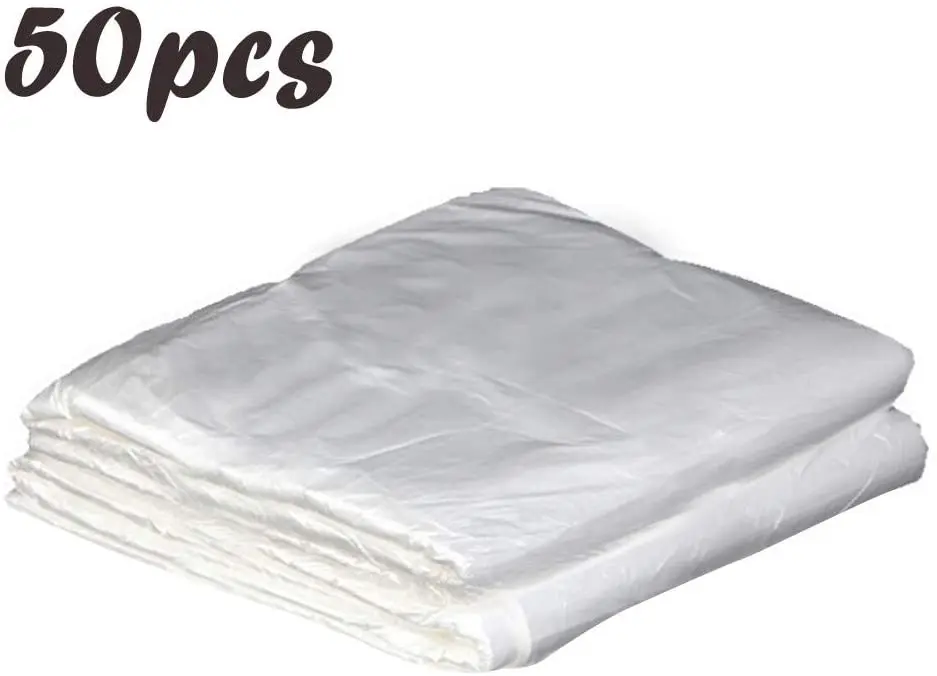 
130*160cm Professional Barber Cape Waterproof Disposable Hair Salon Capes Washing Pads Shampoo Cape (50PC) 