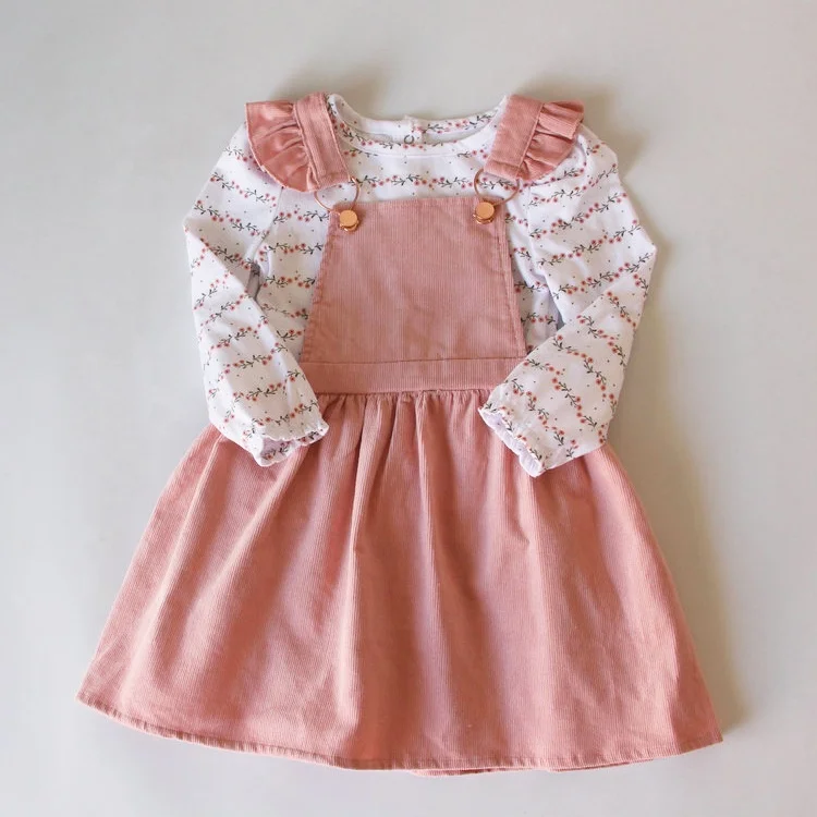 Hot Sale Budi Long Sleeve Kids Clothing Sets  Baby Girls Autumn clothes