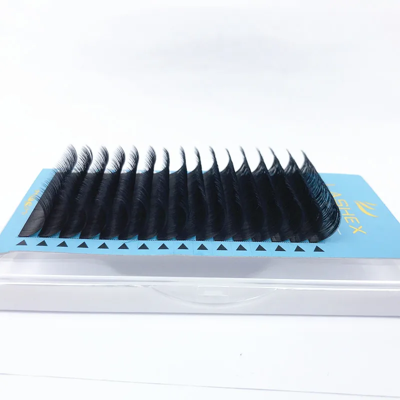 Wholesale price cashmere mink black volume lashes private logo eyelash extension Korean PBT fiber super volume eyelash