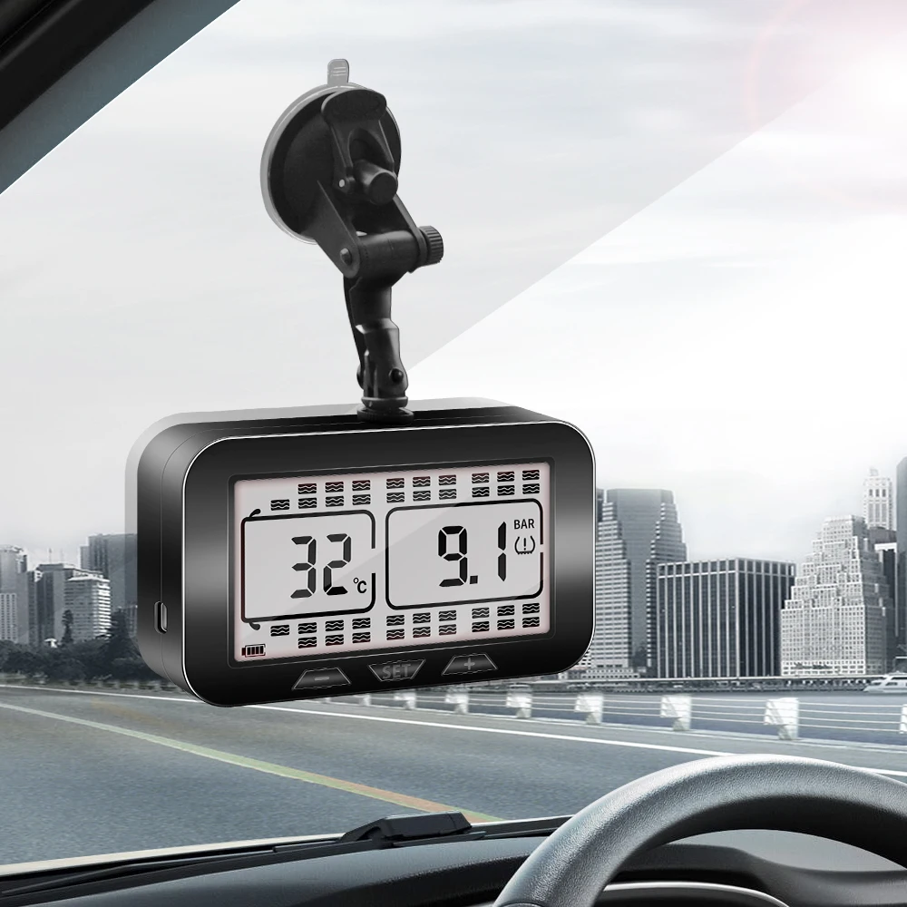 Truck TPMS199psi tpms external sensor truck wheel 6 8 10 12 14 16 18 22 repeater RV trailer bus tire pressure monitoring system