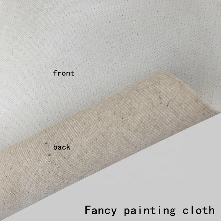 Paint White Painting Hand-painted Linen Creativeatte Handmade Diy Digital Color Hot Sale Products Acrylic 380gsm 1 Roll 40m/50m