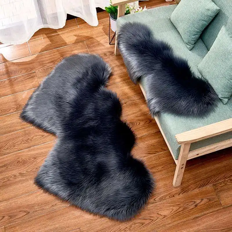 shaggy artificial faux rug fur carpet for Living Room