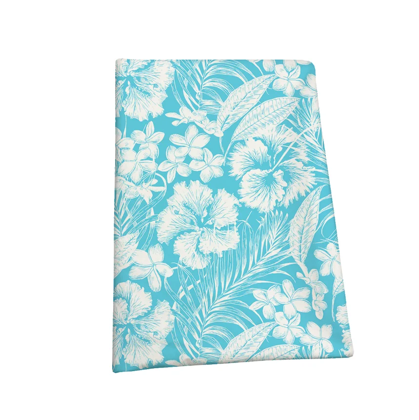The factory outlet tropical patterns digital printed rayon Aloha Hawaii Fabrics for summer clothing