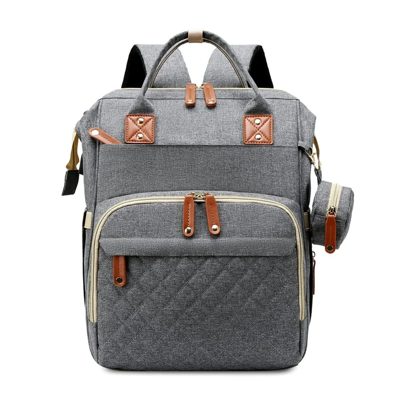 Оптовая продажа с фабрики водонепроницаемая нейлоновая сумка для подгузников Складная Usb мам рюкзак