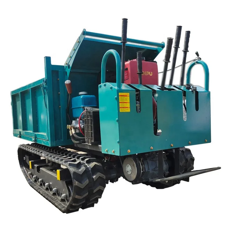 Farm vehicles 1 ton 2 ton 4 ton Crawler Loader /  Rubber Track Dumper for Earth and stone