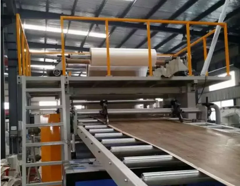 High Productivity and Quality  One Step Multi Layer SPC/LVT flooring extrusion line Beautiful and Vivid effect