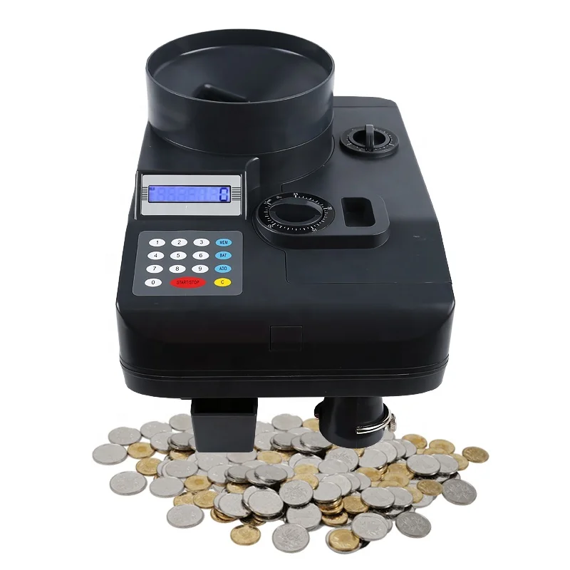CS-8500-3 простая в использовании машина для подсчета и сортировки монет высокоскоростное устройство счетчика долларовых с несколькими валютами