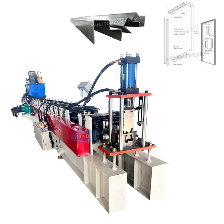 RANDRO metal door frame roll forming machine steel plate door frame  bending making machine from india