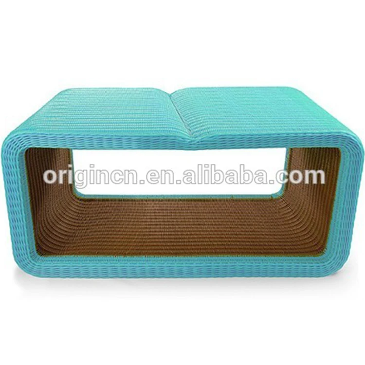 Light color rectangular design rattan home bar table patio furniture balcony used luxury table dining modern