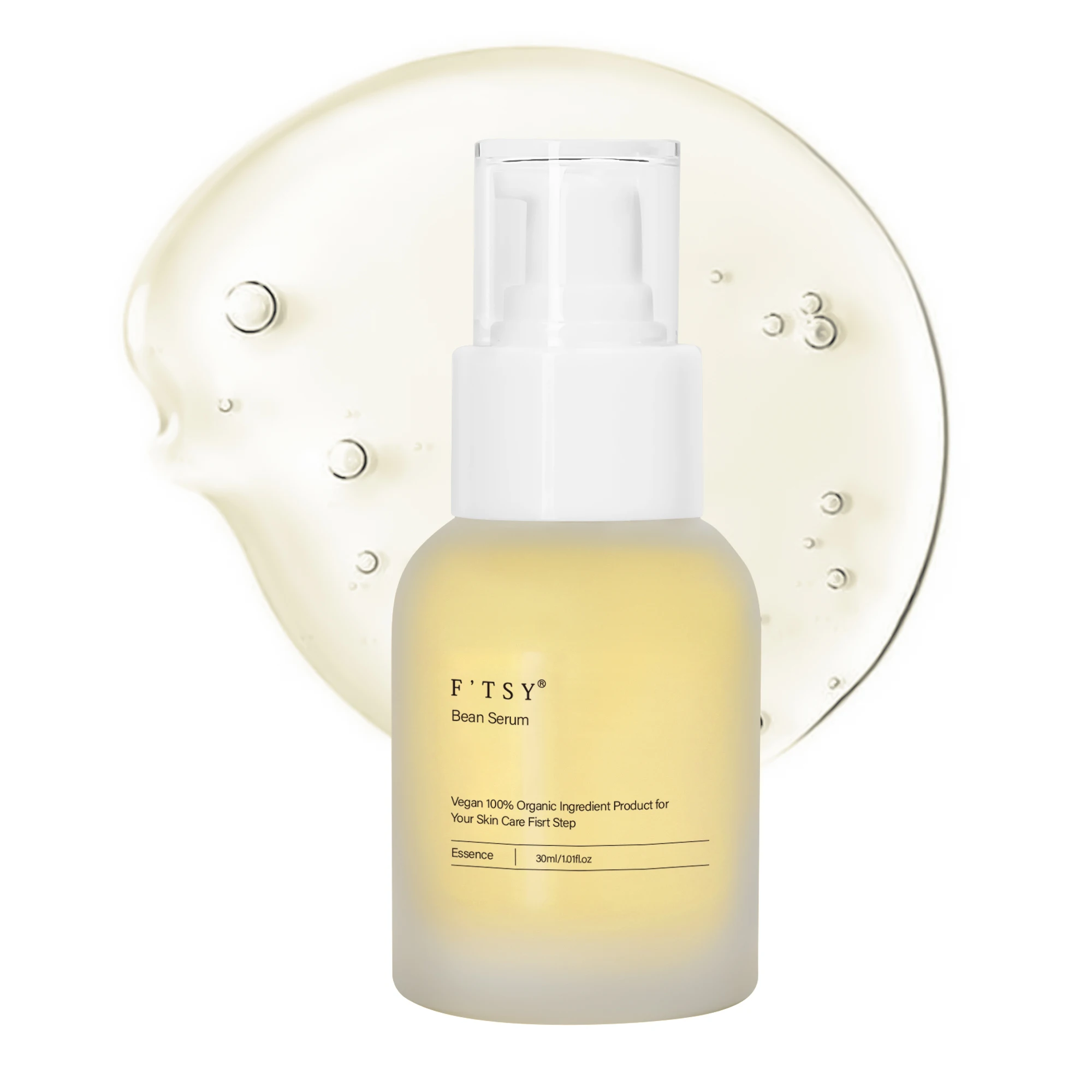 Private Label Bean Serum Natural Fermented Soybean Essence Hydrating and Anti-wrinkle Skin Care Serum