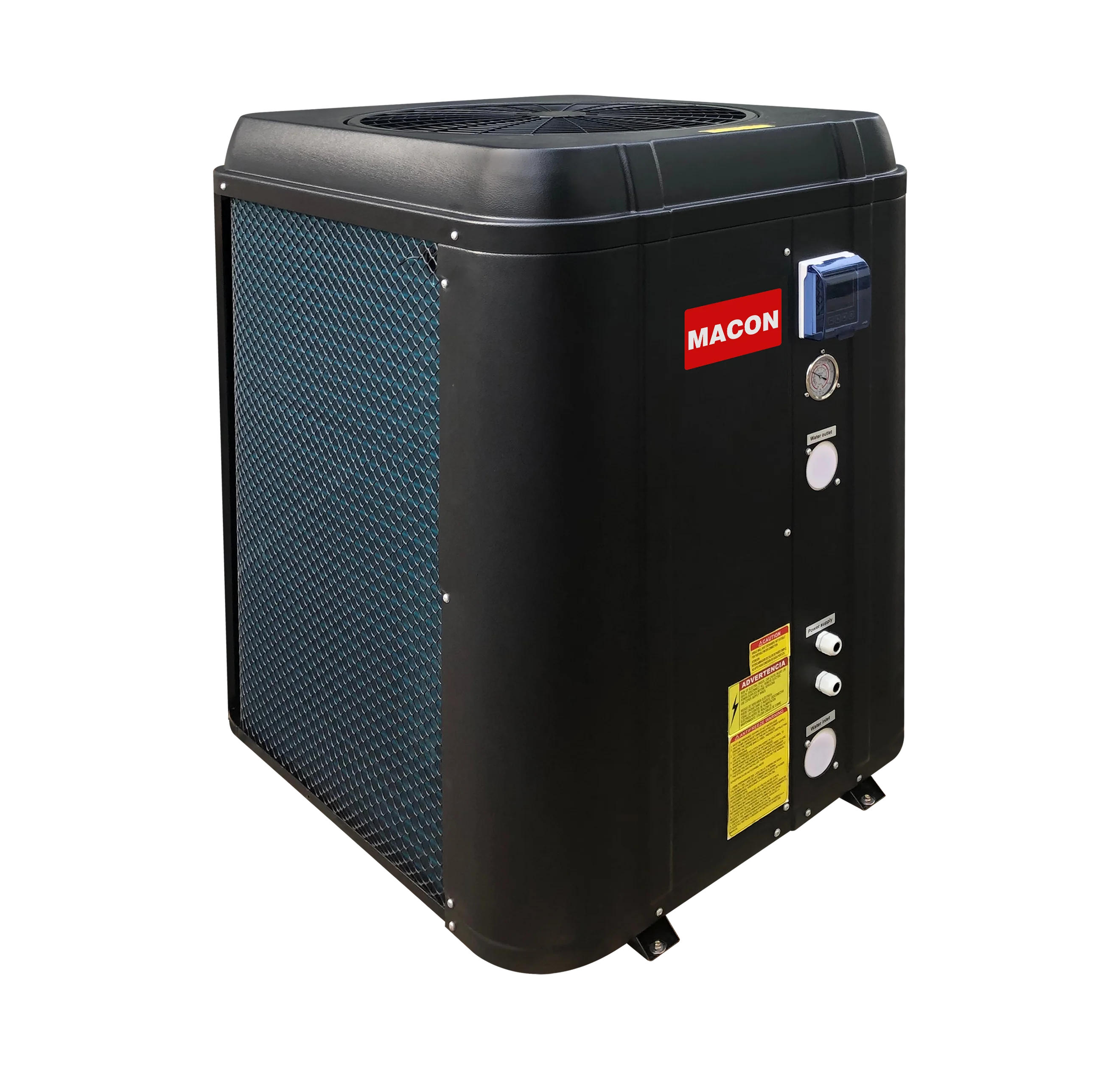 81069 BTU air to water vertical plastic case pool heat pump pool heater