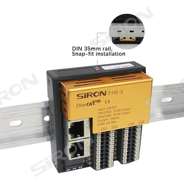 SiRON T110 ~T111 series Digital/analog Inputs And Outputs 8/16/32 Channels Ethercat Bus Couple  Bus Io Module
