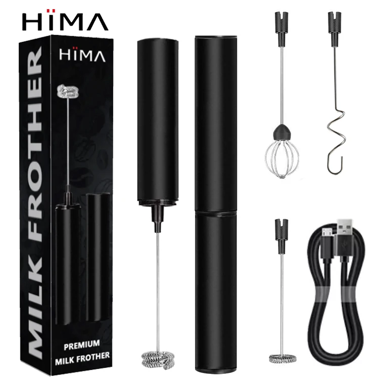 Recargable espumador De Leche USB melkopschuimer Profesional Electrico из нержавеющей стали USB аккумуляторная цифровой таймер обратного отсчета