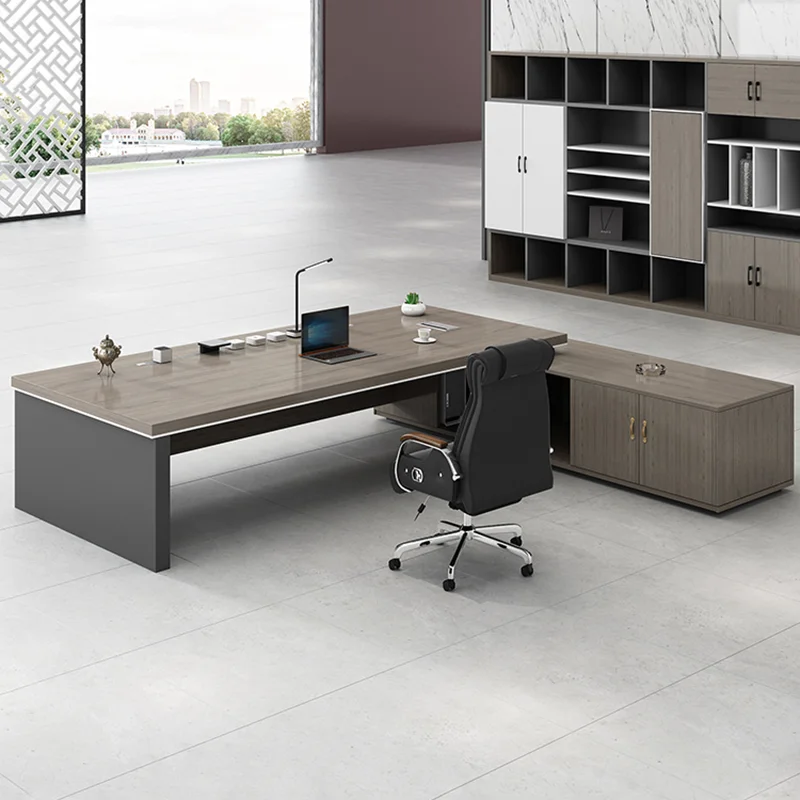 modern Commercial Office furniture desk escritorios de bureau Ceo executive Office Desk boss schreibtisch Office Table and chair
