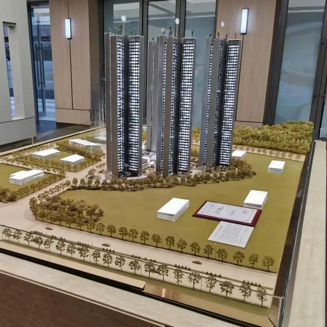 tall city building model 3D Printed Houses  estate development  Miniature Real Estate 1:100 Architectural Scale Models