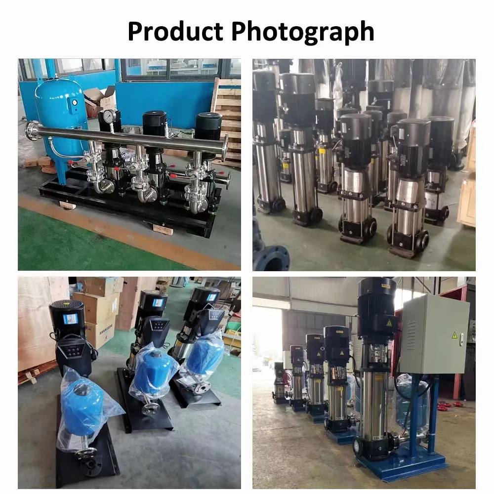High Pressure Inline Vertical Clean Water Pump Multistage Centrifugal Booster Water Pump