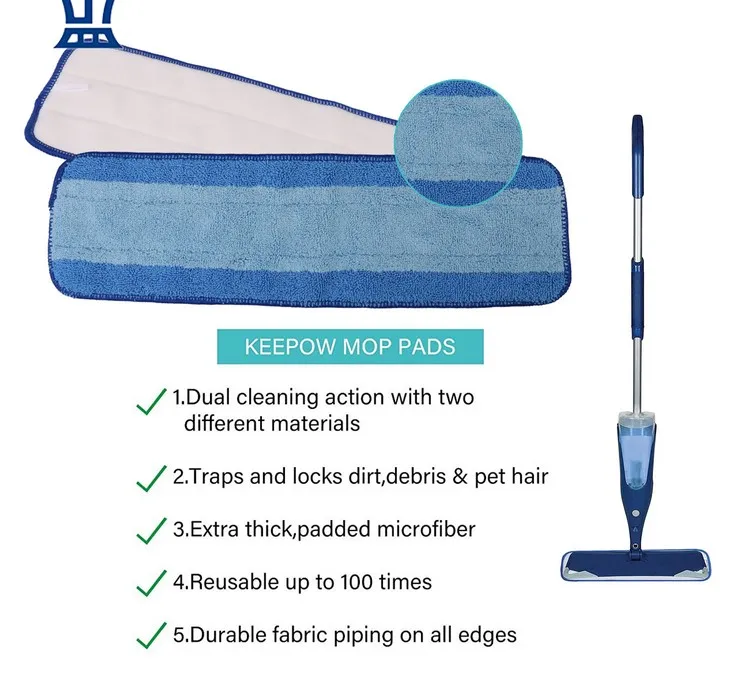 
Free Shipping 3 Pieces Washable & Reusable Microfiber Cleaning Pads Replacement for Bona Wet & Dry Mop 