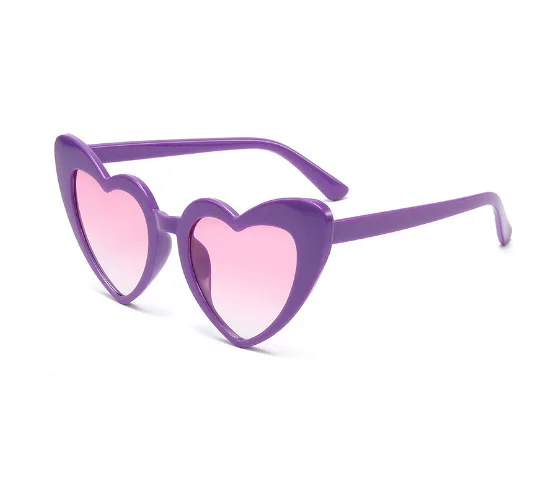 Wholesale Hot fashion heart sun glasses for ladies classic women sunglasses party cute shades cheap gafas de sol Multiple colors