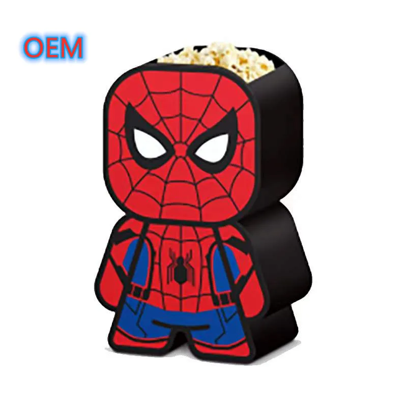 Custom Hot Sale Plastic 3d Cartoon Popcorn Buckets, OEM Factory Customize Cute Popcorn Buckets