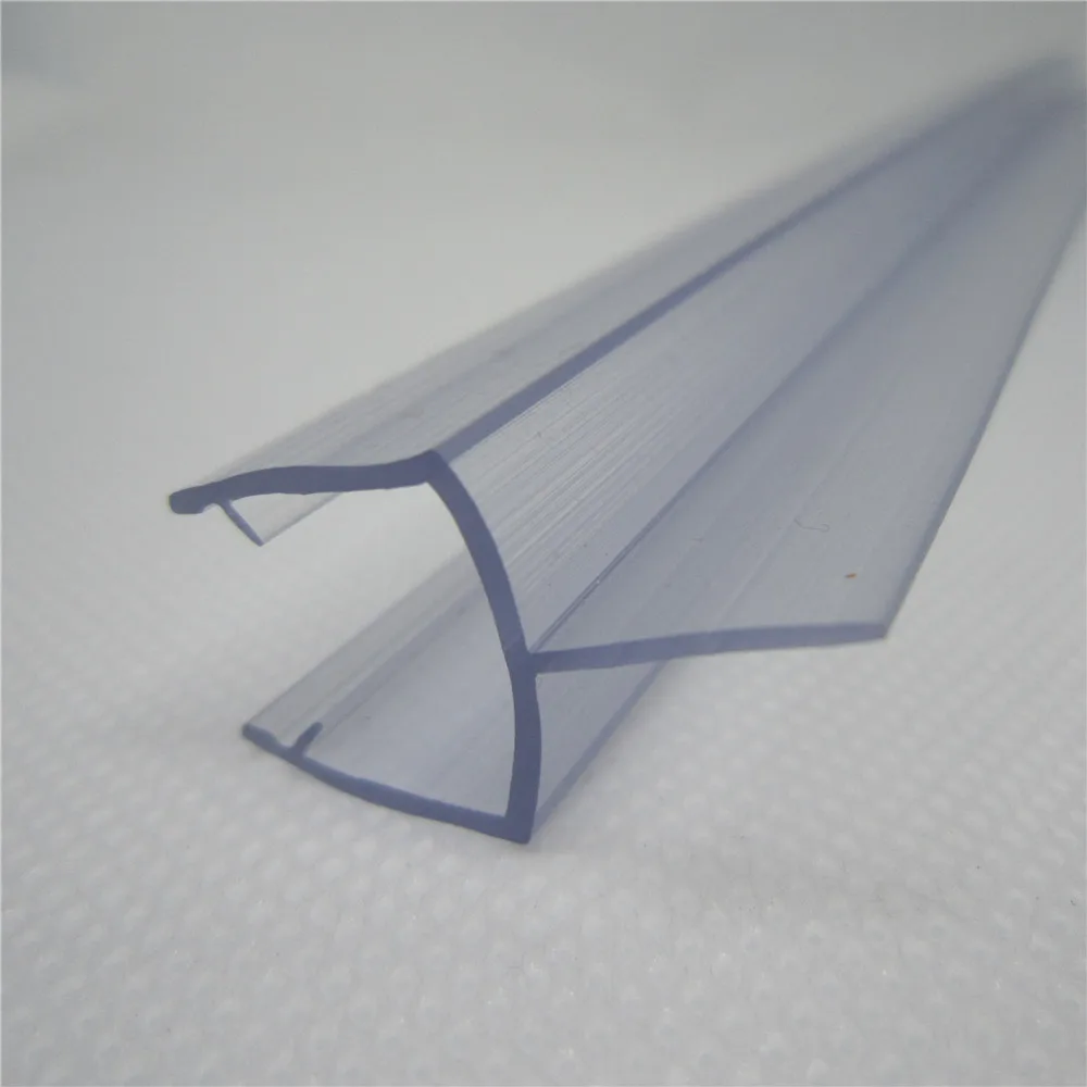 100% New PVC Material Glass shower door seal strip for 5mm 6mm 8mm 10mm 12mm Thickness glass