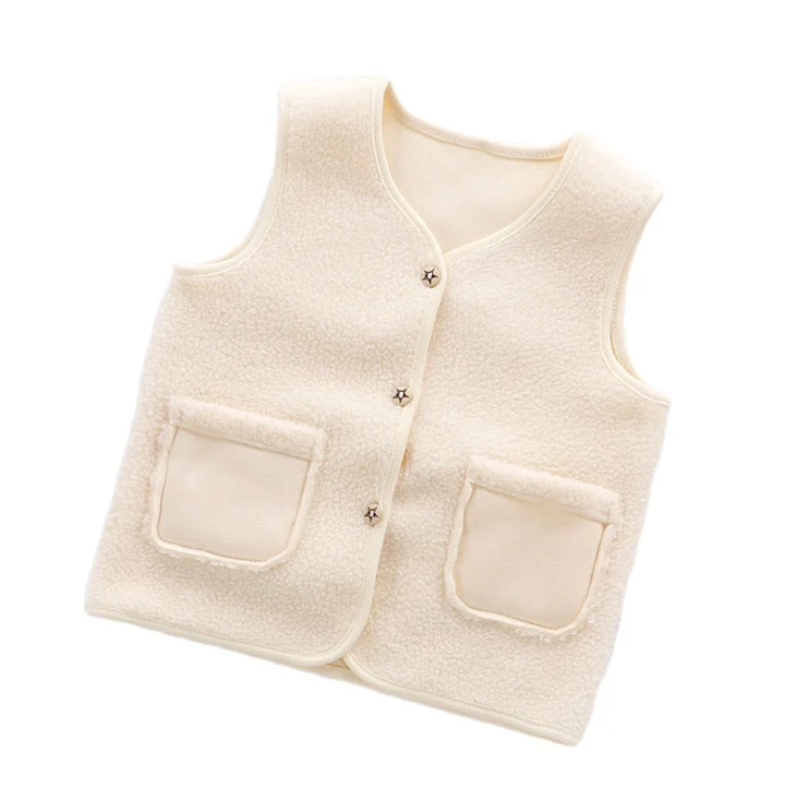
Children Clothes Autumn Winter Fleece Waistcoat Warm 3-8 Years Boys And Girls Kids Clothing Toddler Kids Outerwear Children 