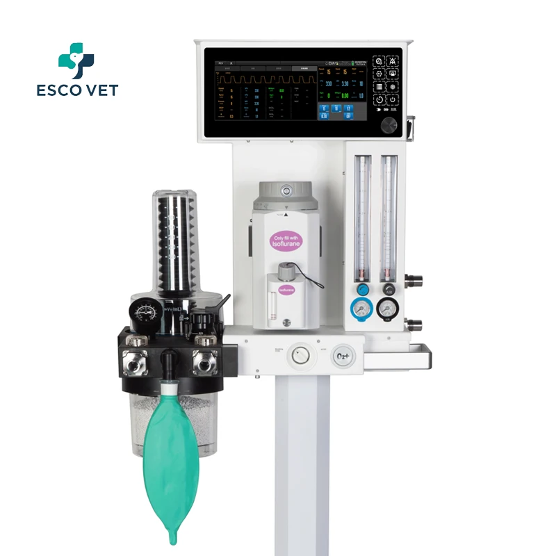 Veterinary Oxygene Concentrator Systems Gas Anesthesia Device Monitor Inhaled Ventilator Veterinary Portable Anesthesia Machine