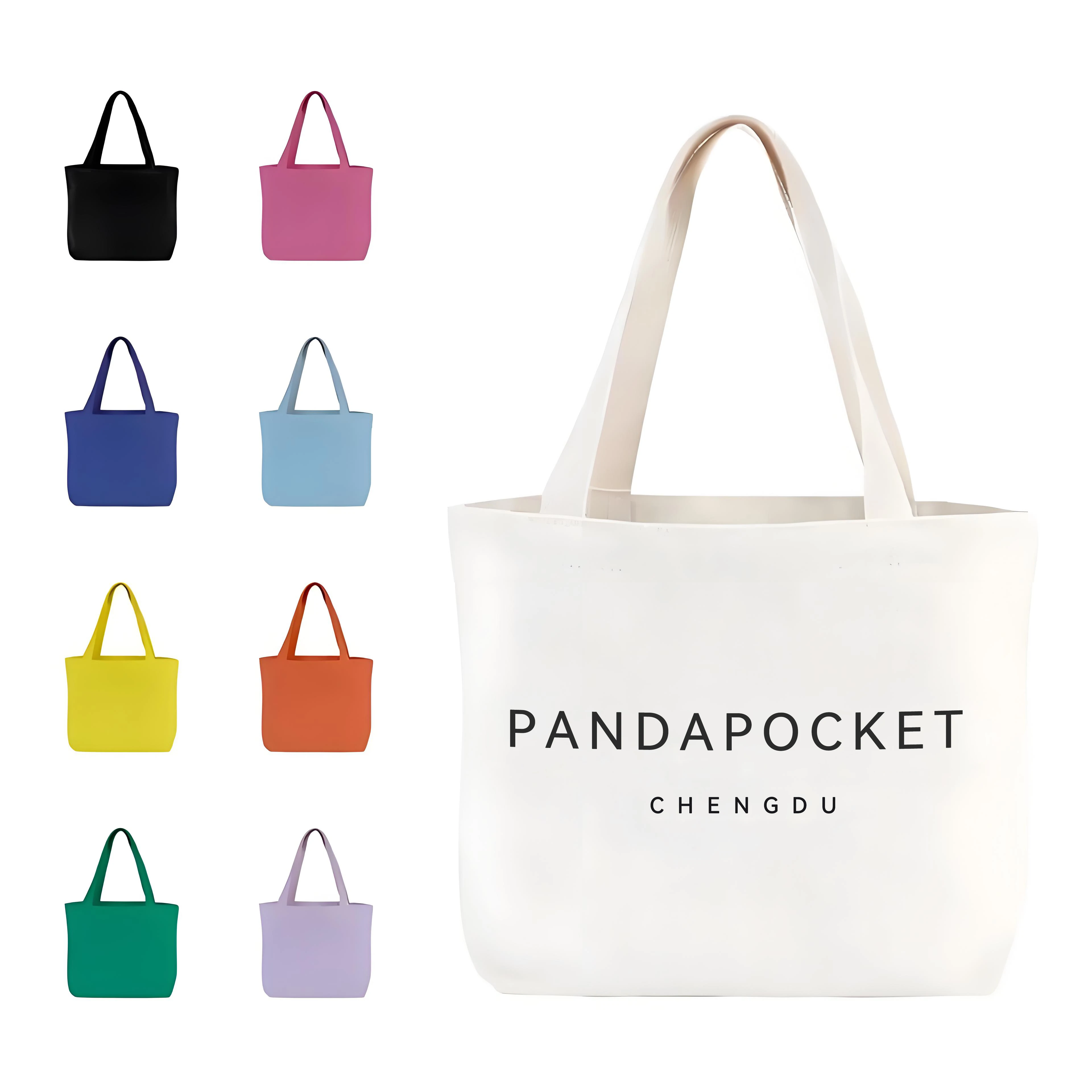 Customized Logo Printed Weekend Shopping Oversized Cotton Canvas Foldable Lifestyle Sporty Tote Bag
