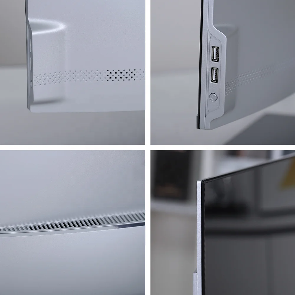 frameless 23.8 inch all in one pc desktop computer in-tel core i7 8gb ram 256gb ssd monitor pc