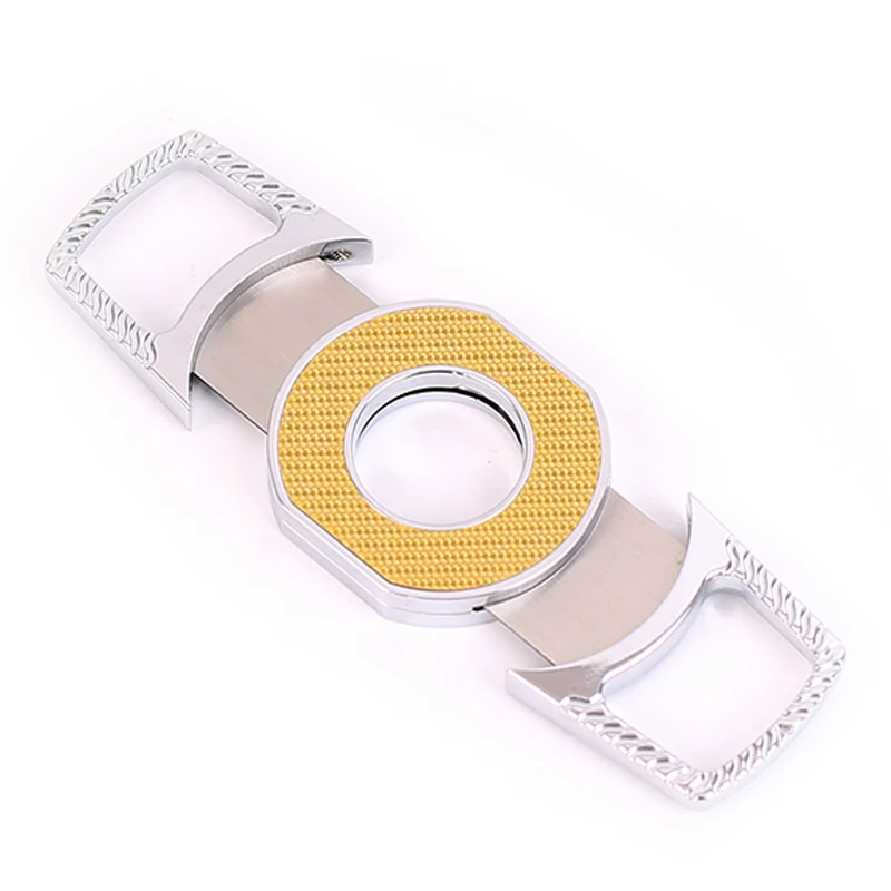 High Quality Wholesale Double Edge Stainless Steel Cigar Cutter Cigar Accessories