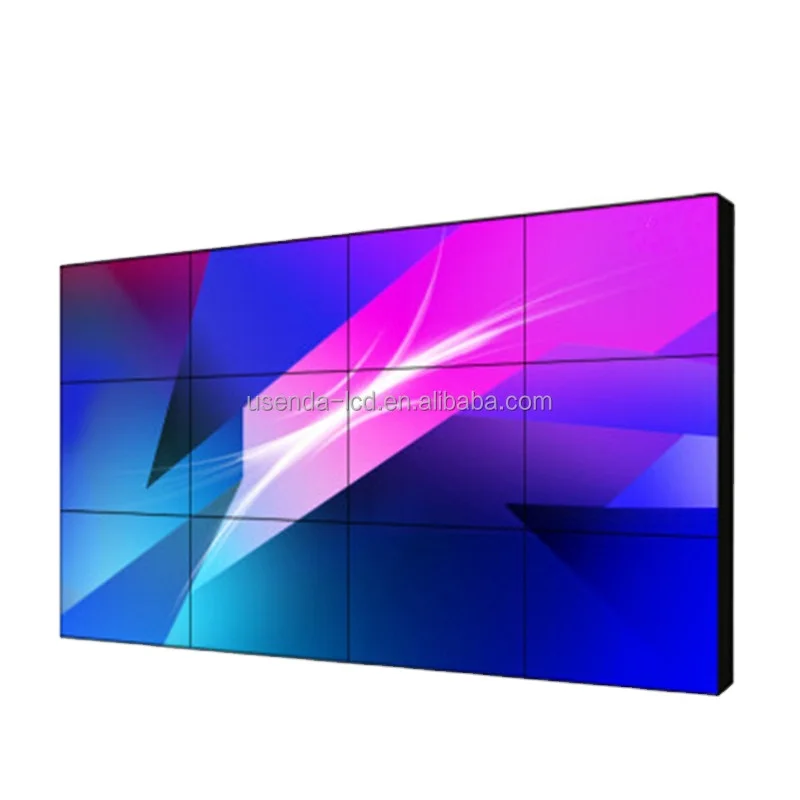 49 inch Super HD 4K Video Wall Digital Display With Video wall Processor advertising lcd video wall
