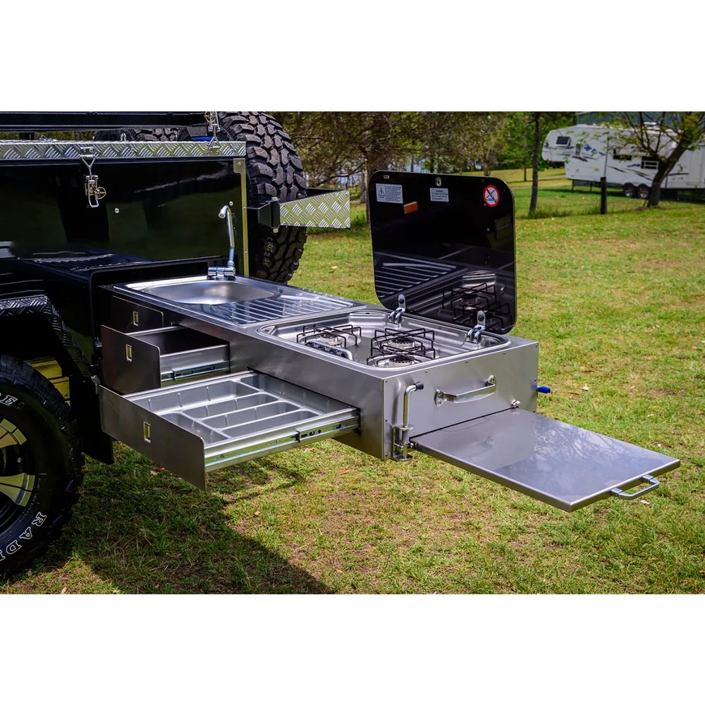Stainless Steel Slide Out Kitchen For Camper Trailer RV Caravan