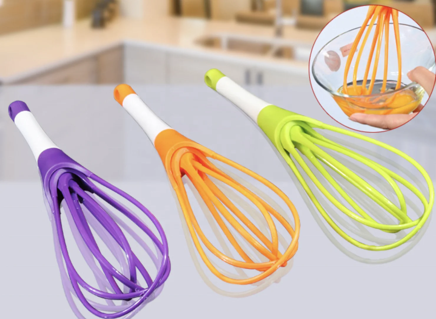 Home gadgets detachable Rotary Egg beater