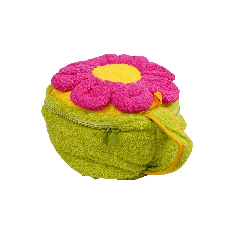 Cute Cartoon Cotton Terry Cloth Collapsible Storage Bag baskets for Cosmetics and Snacks Smart Organization Product